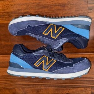 New Balance Men's Blue and Yellow Sneakers